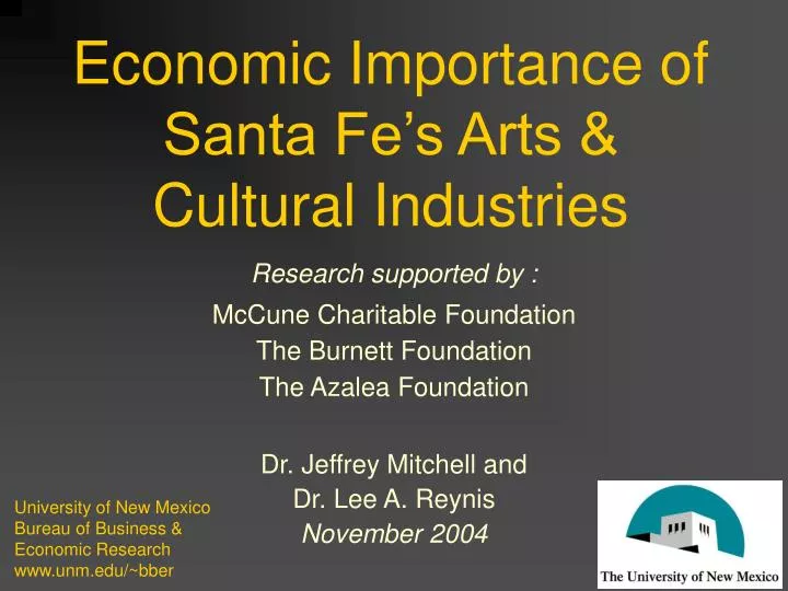 economic importance of santa fe s arts cultural industries