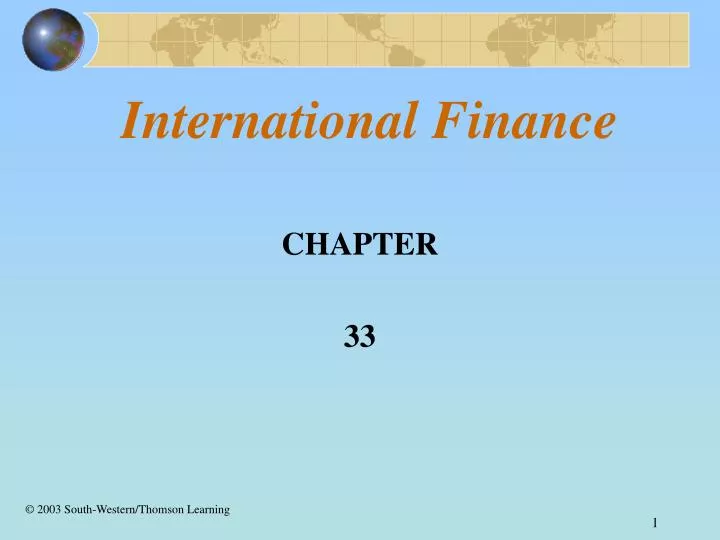 international finance