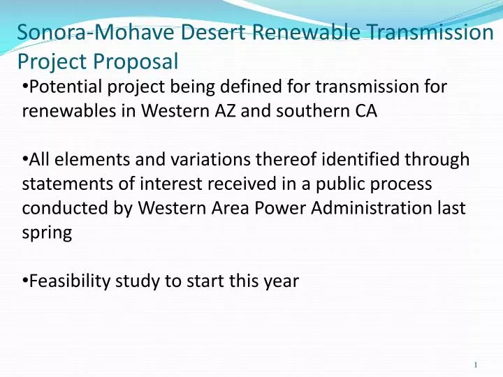 sonora mohave desert renewable transmission project proposal