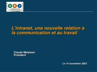 l intranet une nouvelle relation la communication et au travail