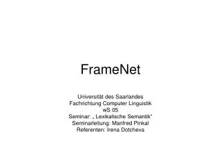 FrameNet