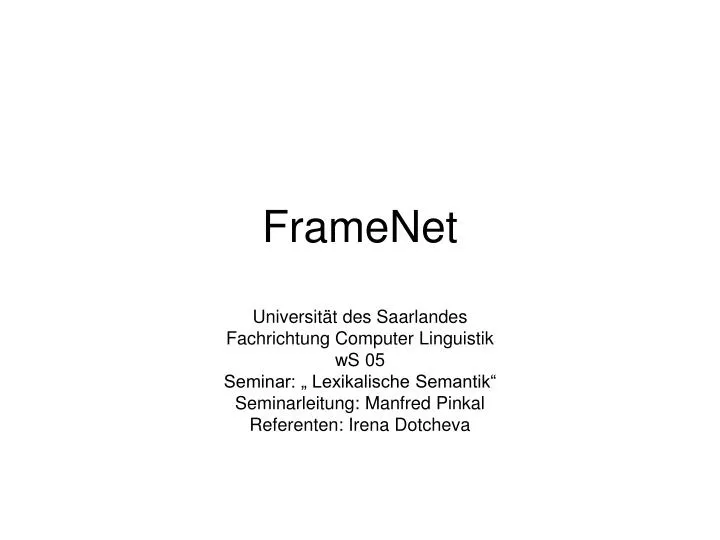 framenet