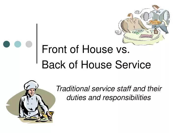 front of house vs back of house service