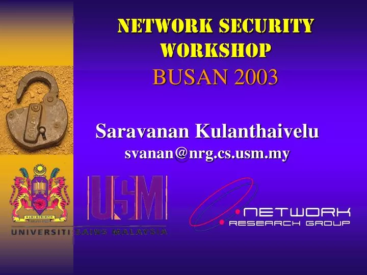 network security workshop busan 2003