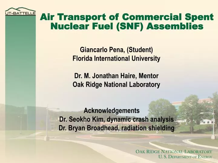 air transport of commercial spent nuclear fuel snf assemblies