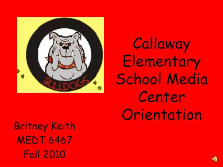 callaway elementary school media center orientation