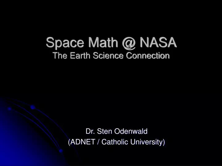 space math @ nasa the earth science connection