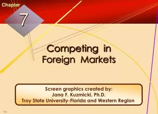Competing in Foreign Markets