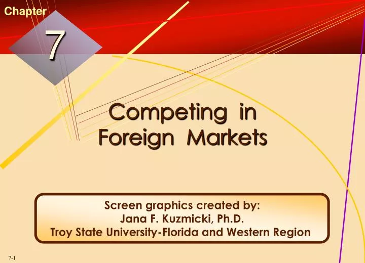 competing in foreign markets