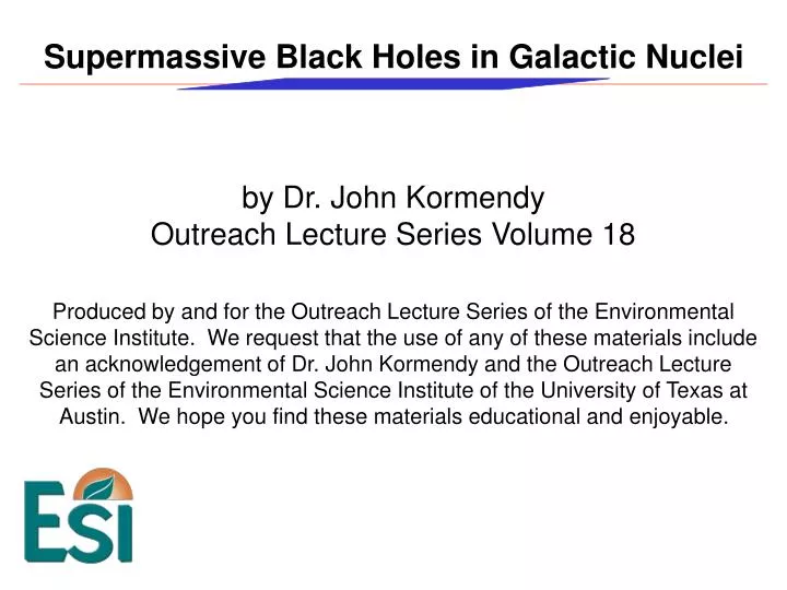 supermassive black holes in galactic nuclei