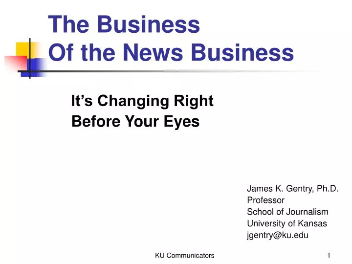 the business of the news business