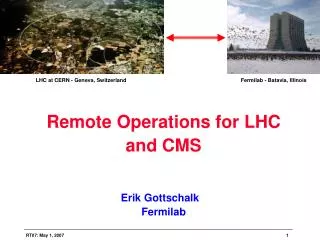 Remote Operations for LHC and CMS