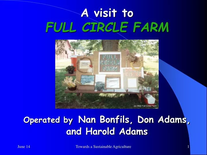 a visit to full circle farm boone county iowa operated by nan bonfils don adams and harold adams