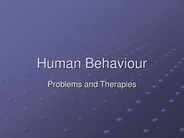 human behaviour