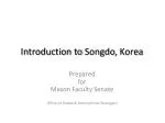 Introduction to Songdo , Korea - slide 1