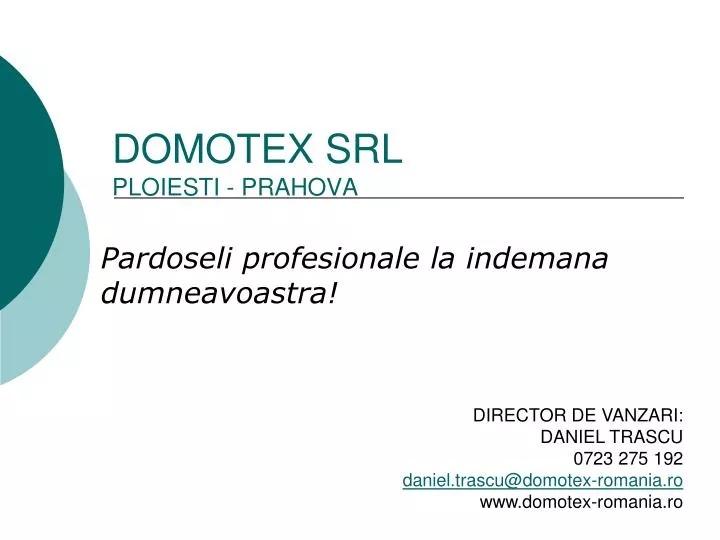 domotex srl ploiesti prahova