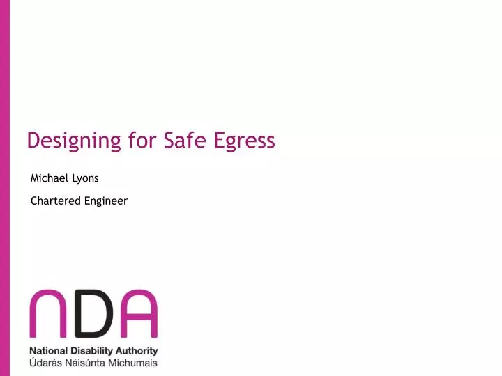 designing for safe egress
