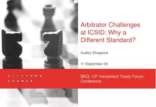Arbitrator Challenges at ICSID: Why a Different Standard?