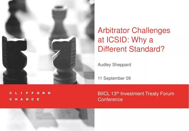 arbitrator challenges at icsid why a different standard