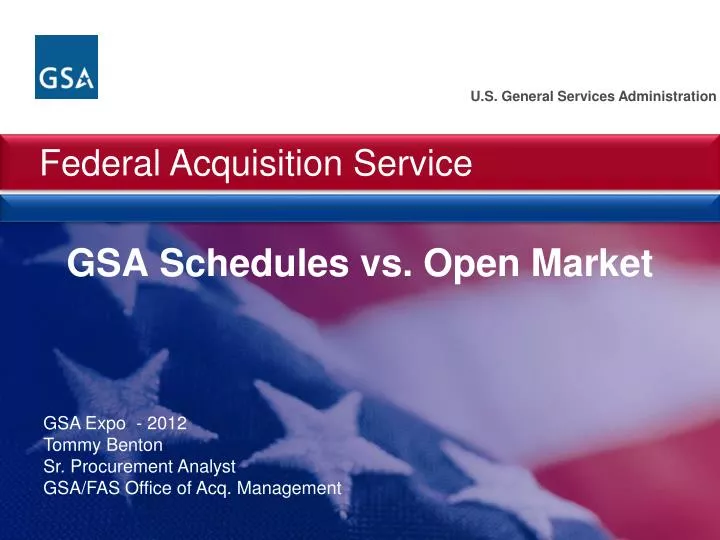gsa schedules vs open market