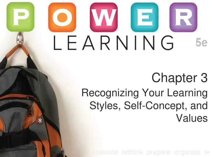 chapter 3 recognizing your learning styles self concept and values
