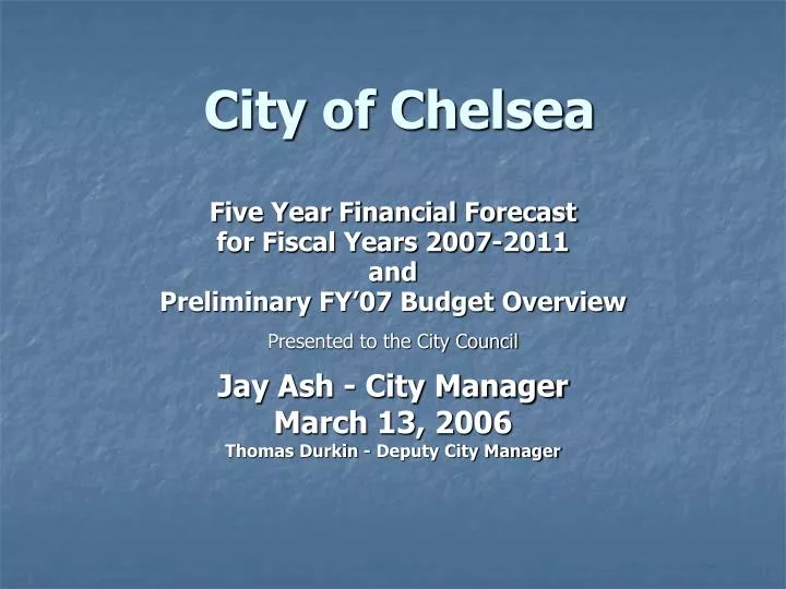 city of chelsea