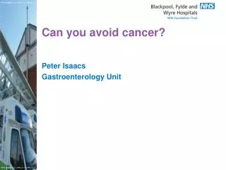 Can you avoid cancer?