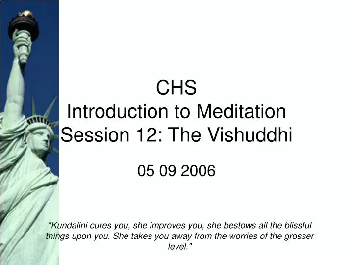 chs introduction to meditation session 12 the vishuddhi