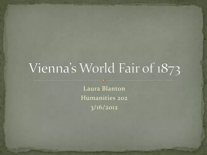 vienna s world fair of 1873