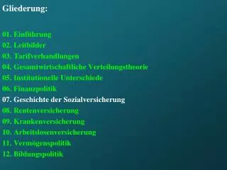 gliederung
