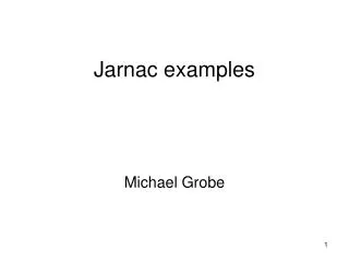 Jarnac examples