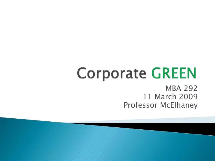 corporate green