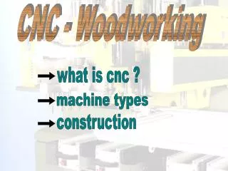 CNC - Woodworking