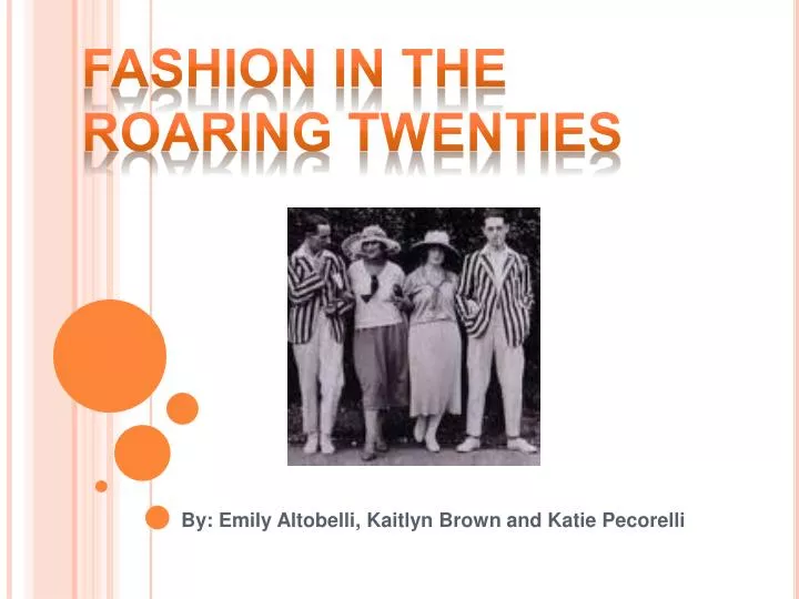 fashion in the roaring twenties