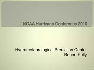NOAA Hurricane Conference 2010