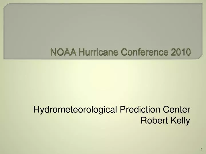 noaa hurricane conference 2010