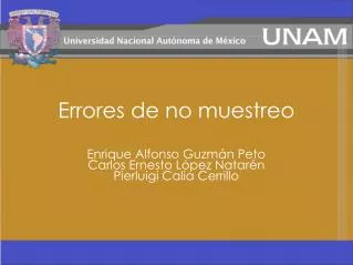 errores de no muestreo