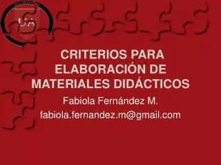 criterios para elaboraci n de materiales did cticos