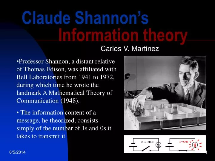 claude shannon s information theory