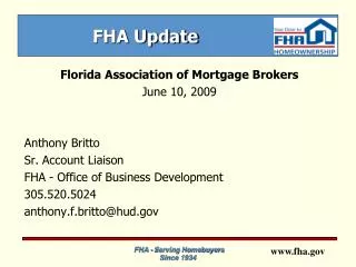 FHA Update