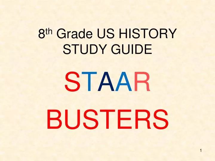 8 th grade us history study guide