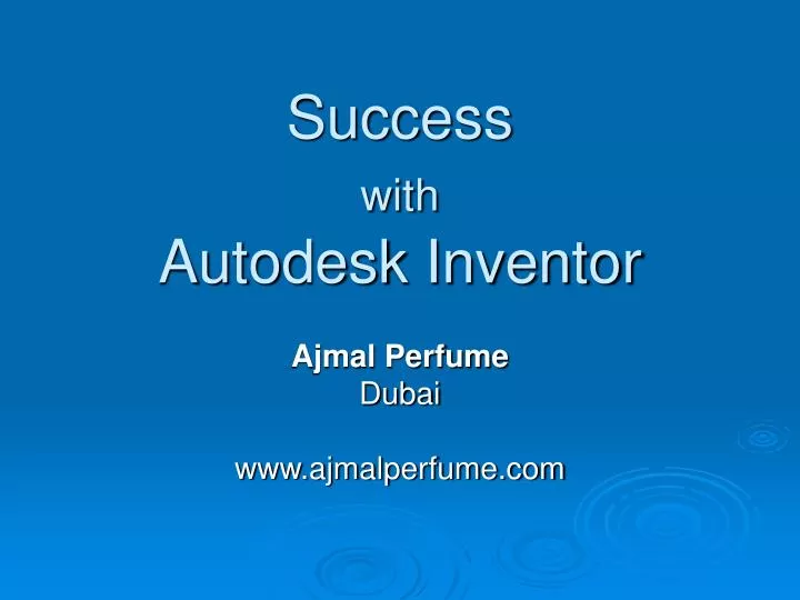 success with autodesk inventor