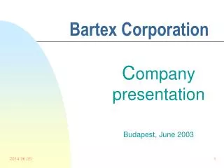 Bartex Corporation