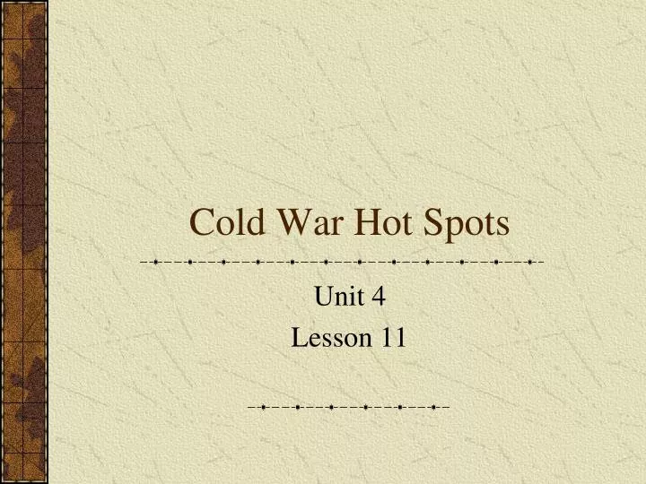 cold war hot spots