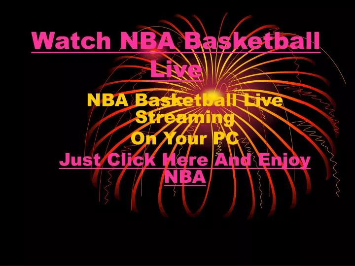 watch nba basketball live