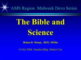 AMS Region Midweek Devo Series