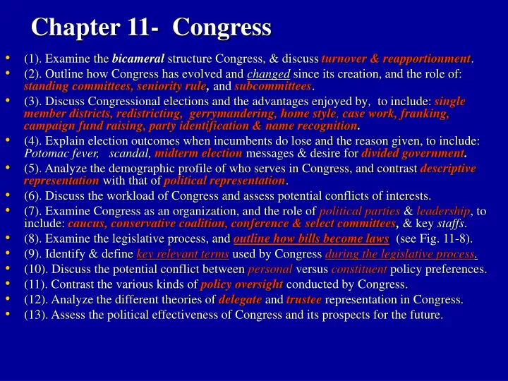 chapter 11 congress