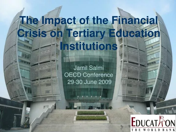 the impact of the financial crisis on tertiary education institutions