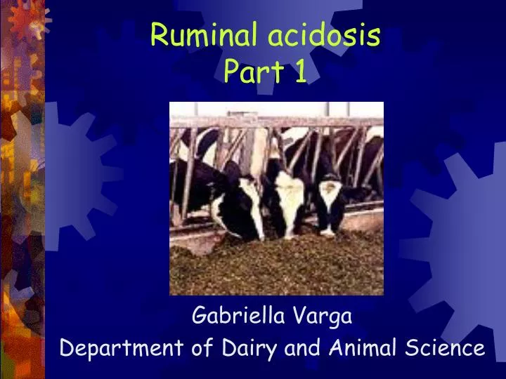ruminal acidosis part 1
