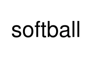 softball